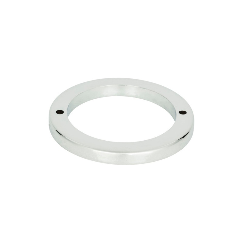 ATLAS 390-CH Tableau Round Pull Backplate - Polished Chrome