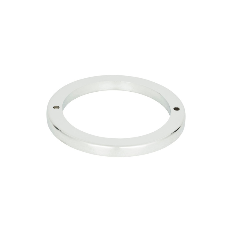 ATLAS 391-CH Tableau Round Pull Backplate - Polished Chrome