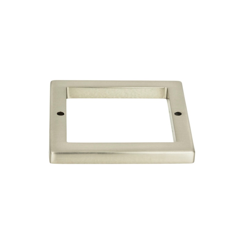 ATLAS 394-BN Tableau Square Pull Backplate - Brushed Nickel