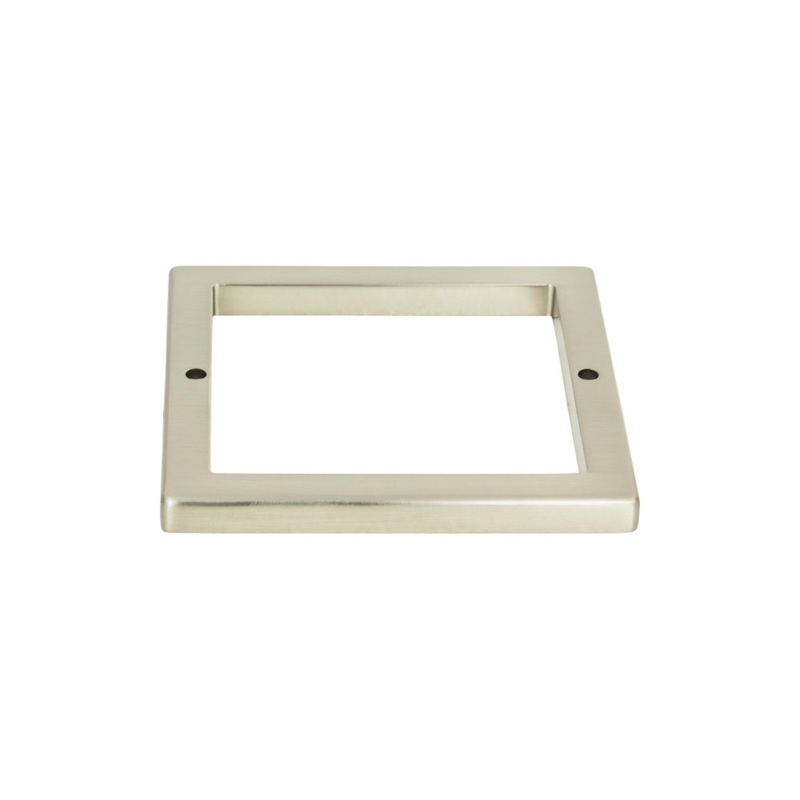 ATLAS 395-BN Tableau Square Pull Backplate - Brushed Nickel