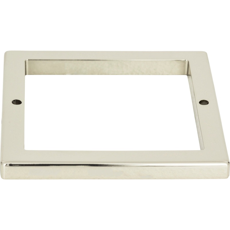 ATLAS 395-PN Tableau Square 3" Center to Center Bar Pull - Polished Nickel