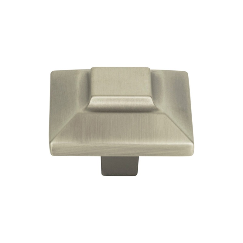 ATLAS 4002-P Trocadero 1 1/2" Length Square Knob - Pewter