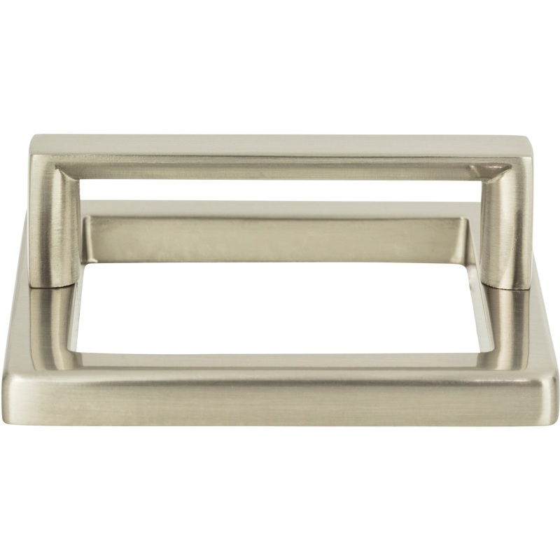 ATLAS 410-BN Tableau 2 1/2" Center to Center Finger Pull - Brushed Nickel