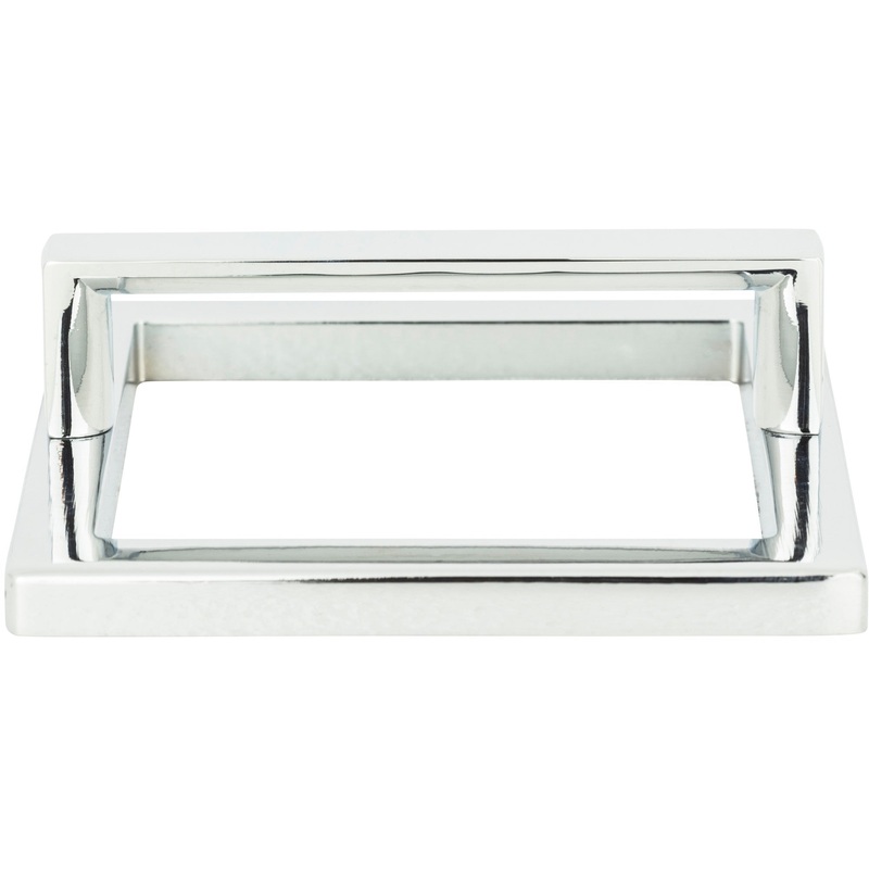 ATLAS 411-CH Tableau 3" Center to Center Finger Pull - Polished Chrome