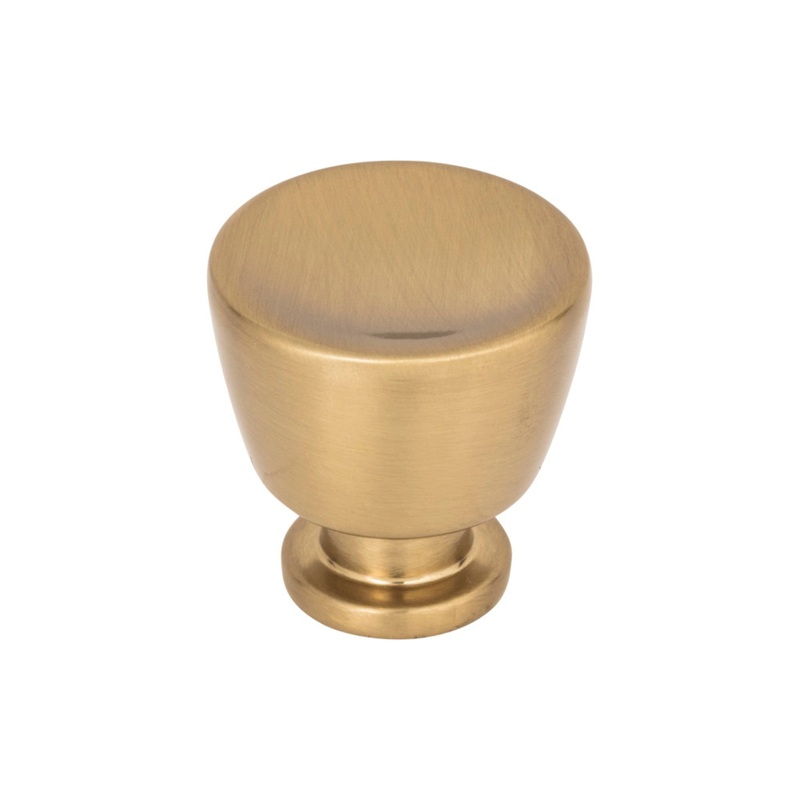 ATLAS 412-WB Tiki Hut 1 1/8" Diameter Round Knob - Warm Brass