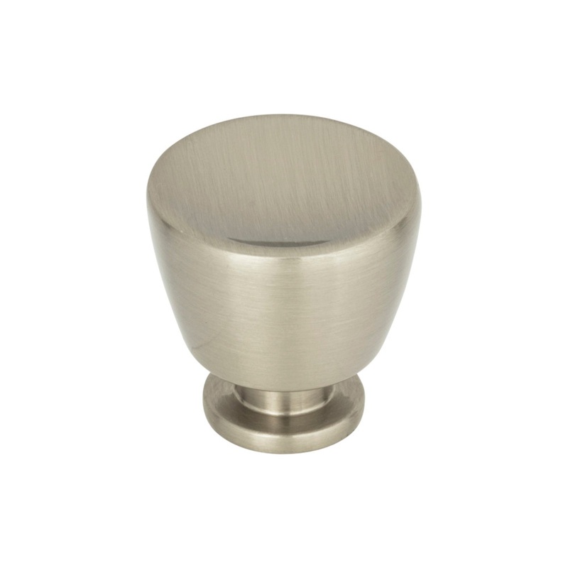 ATLAS 413-BRN Tiki Hut 1 1/4" Diameter Round Knob - Brushed Nickel