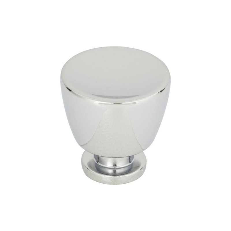 ATLAS 413-CH Tiki Hut 1 1/4" Diameter Round Knob - Polished Chrome