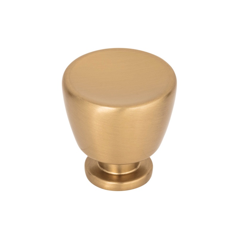 ATLAS 413-WB Tiki Hut 1 1/4" Diameter Round Knob - Warm Brass