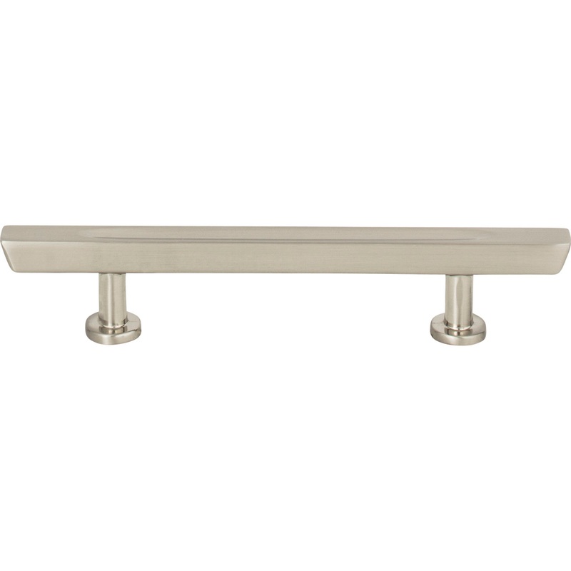 ATLAS 414-BRN Tiki Hut 3 3/4" Center to Center Bar Pull - Brushed Nickel