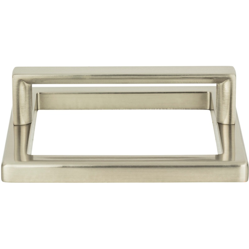 ATLAS 411-BN Tableau 3" Center to Center Finger Pull - Brushed Nickel
