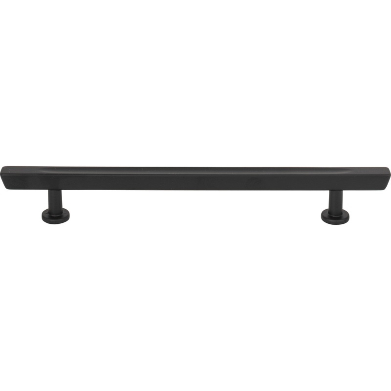 ATLAS 416-BL Tiki Hut 6 5/16" Center to Center Bar Pull - Matte Black