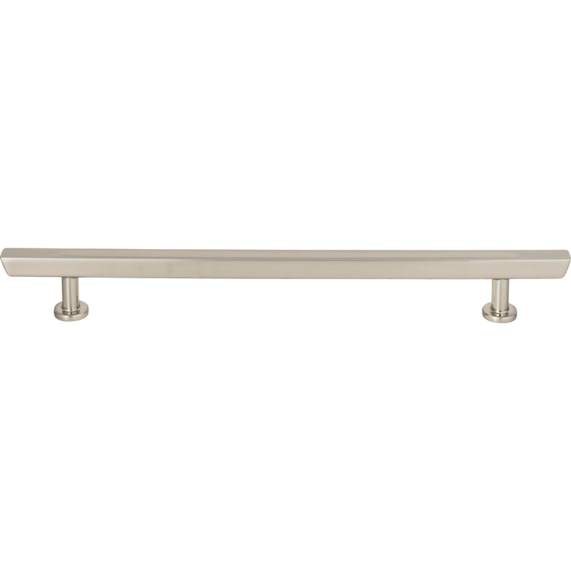 ATLAS 417-BRN Tiki Hut 7 9/16" Center to Center Bar Pull - Brushed Nickel