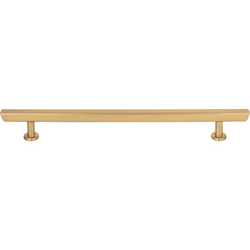 ATLAS 417-WB Tiki Hut 7 9/16" Center to Center Bar Pull - Warm Brass