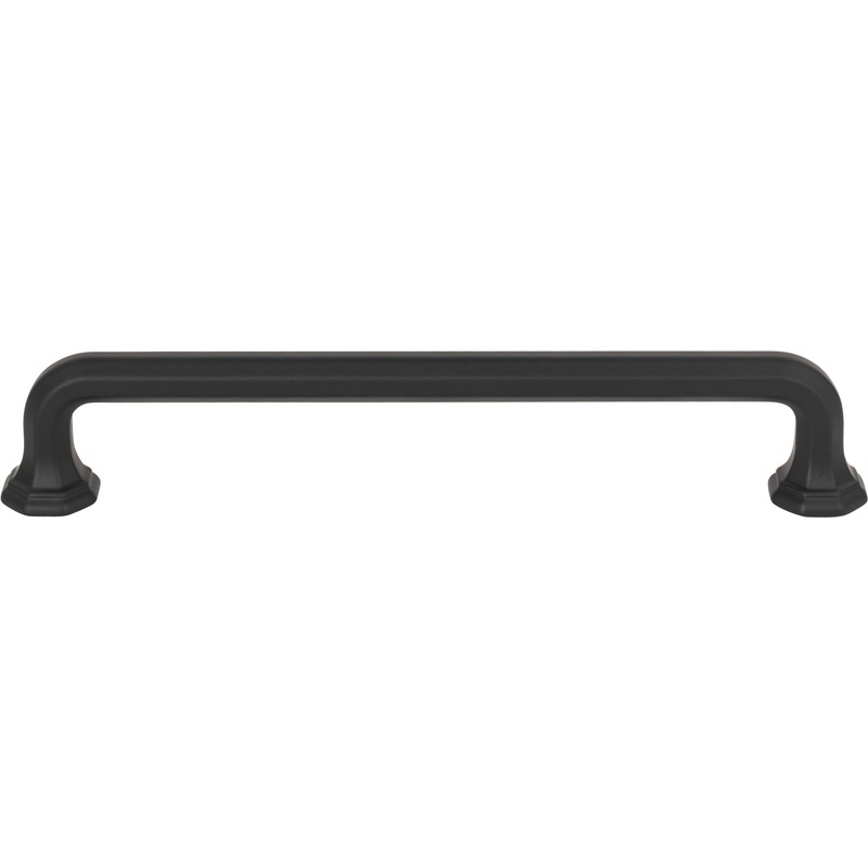 ATLAS 421-BL Royals 6 5/16" Center to Center Bar Pull - Matte Black