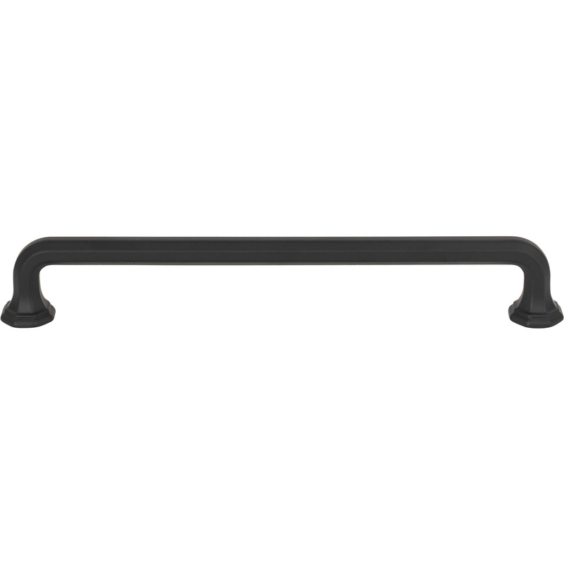 ATLAS 422-BL Royals 7 9/16" Center to Center Bar Pull - Matte Black