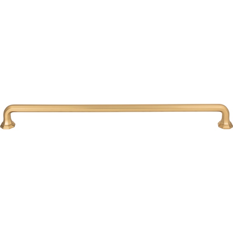 ATLAS 424-WB Royals 12" Center to Center Bar Pull - Warm Brass