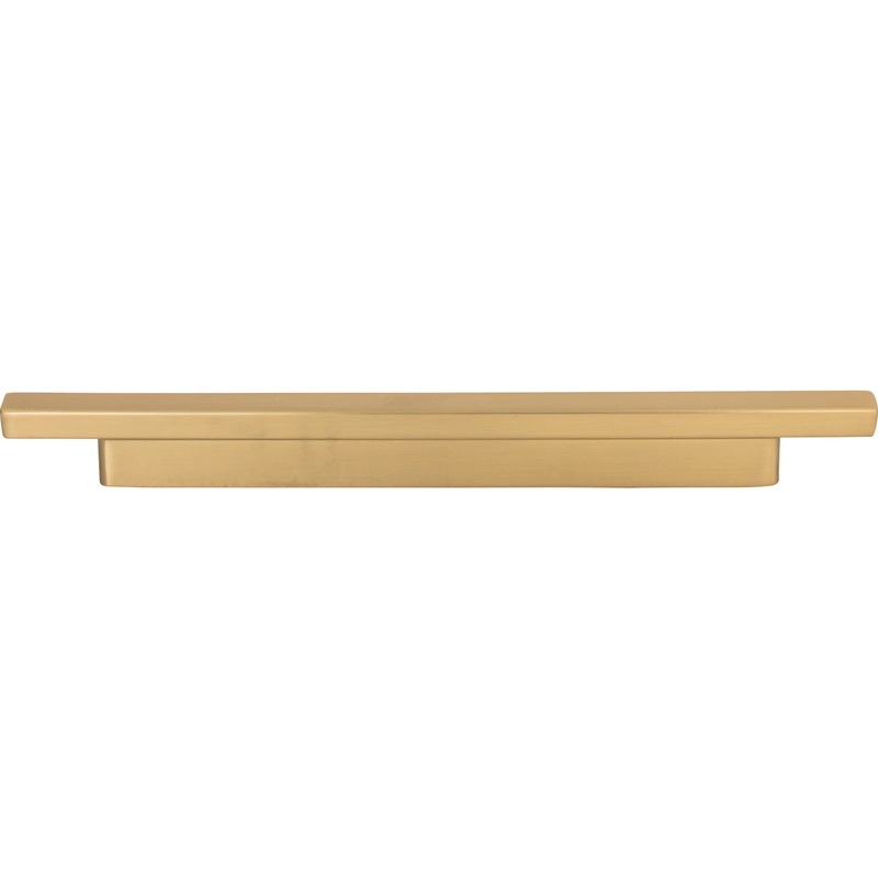 ATLAS 428-WB Tom Tom 6 5/16" or 7 9/16" Center to Center Bar Pull - Warm Brass