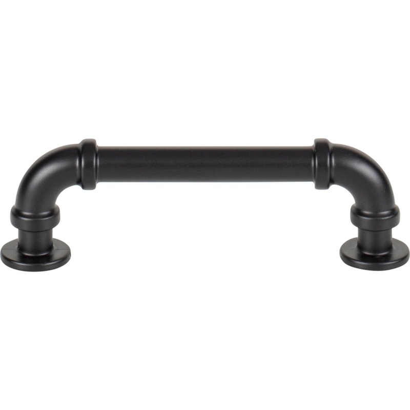 ATLAS 432-BL Steam Punk 3 3/4" Center to Center Bar Pull - Matte Black