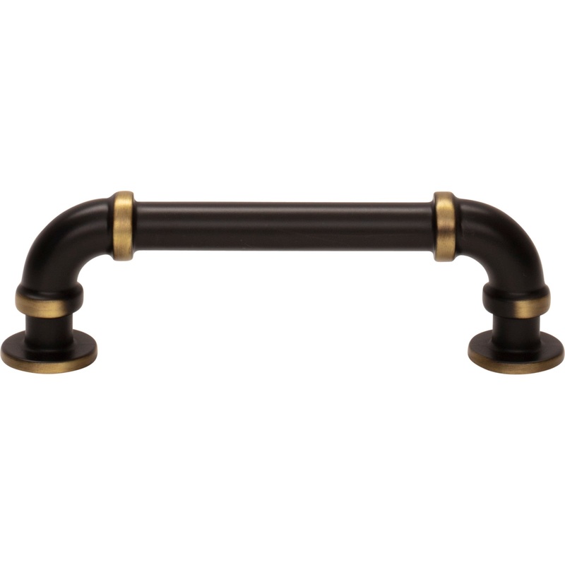 ATLAS 432-CFB Steam Punk 3 3/4" Center to Center Bar Pull - Cafe Bronze