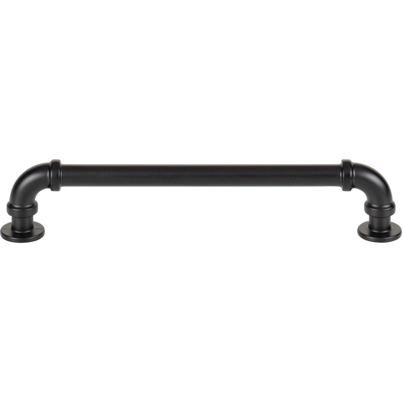 ATLAS 433-BL Steam Punk 6 5/16" Center to Center Bar Pull - Matte Black