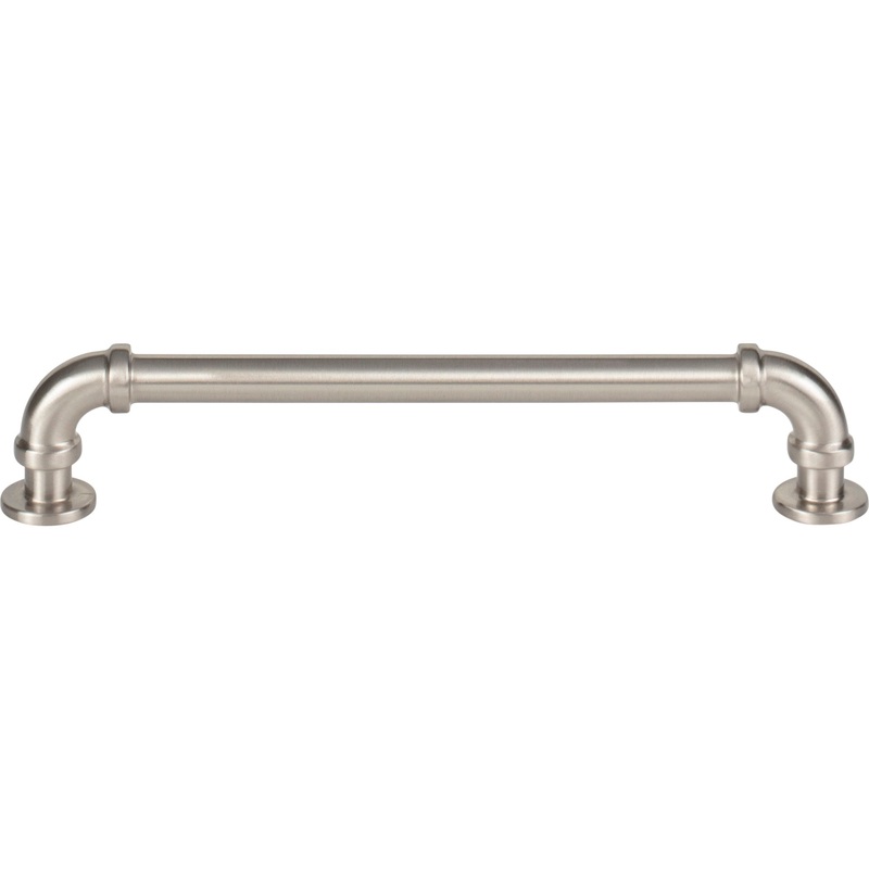 ATLAS 433-BRN Steam Punk 6 5/16" Center to Center Bar Pull - Brushed Nickel