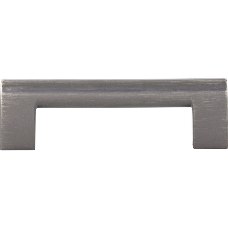 ATLAS 438-SL Round Rail 3 3/4" Center to Center Bar Pull - Slate