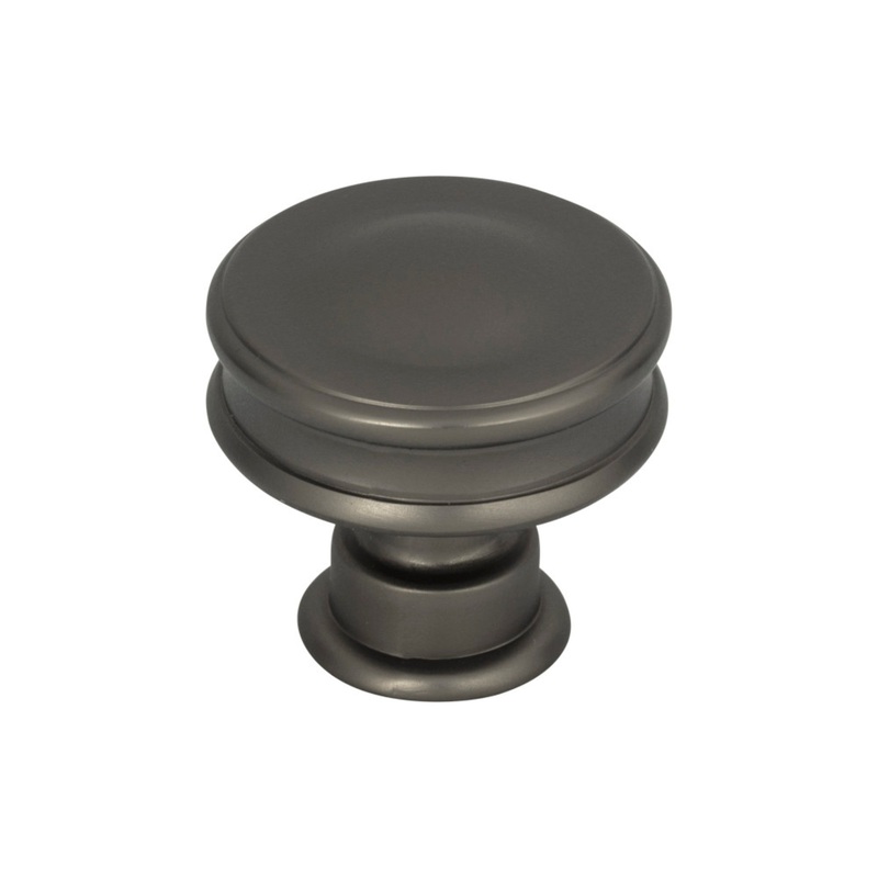 ATLAS A100-SL Oskar 1 1/4" Diameter Round Knob - Slate