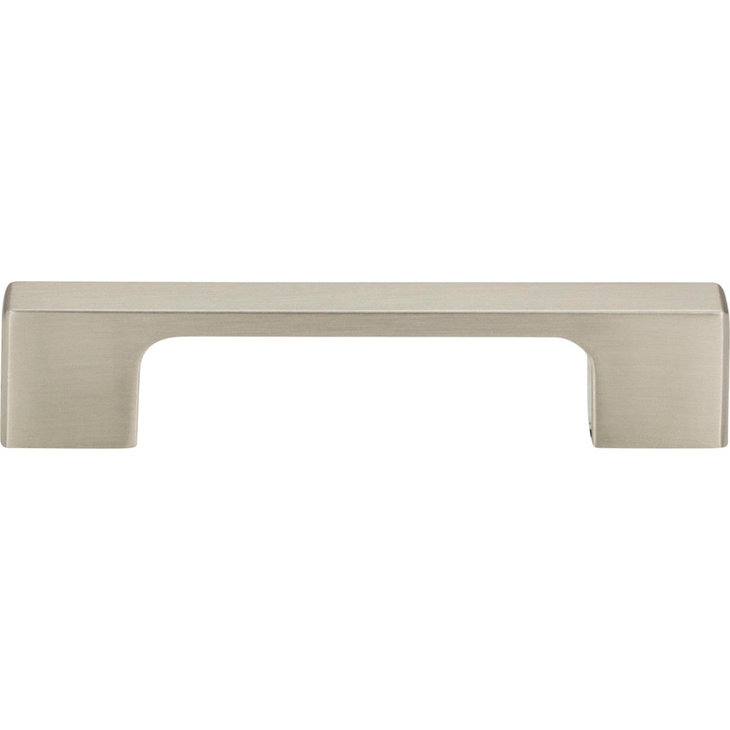 ATLAS A836-BN Thin Square 3 3/4" Center to Center Bar Pull - Brushed Nickel