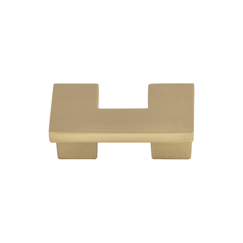 ATLAS A845-CM U Turn 1 1/4" Center to Center Square Knob - Champagne