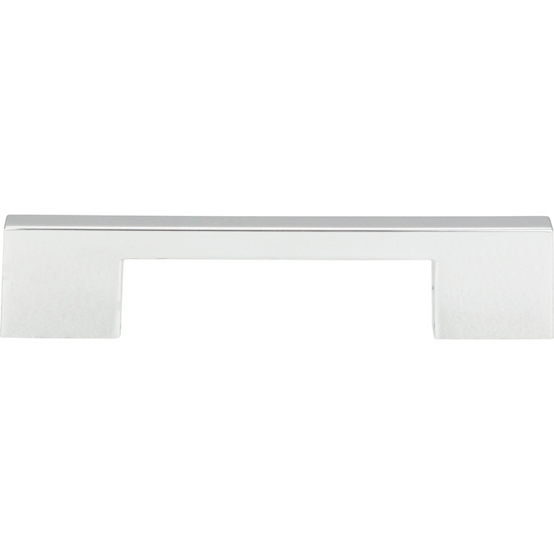 ATLAS A867-CH Thin Square 5 1/16" Center to Center Bar Pull - Polished Chrome