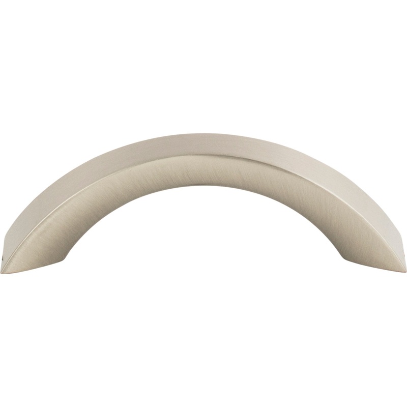 ATLAS A880-BN Sleek 3" Center to Center Arch Pull - Brushed Nickel