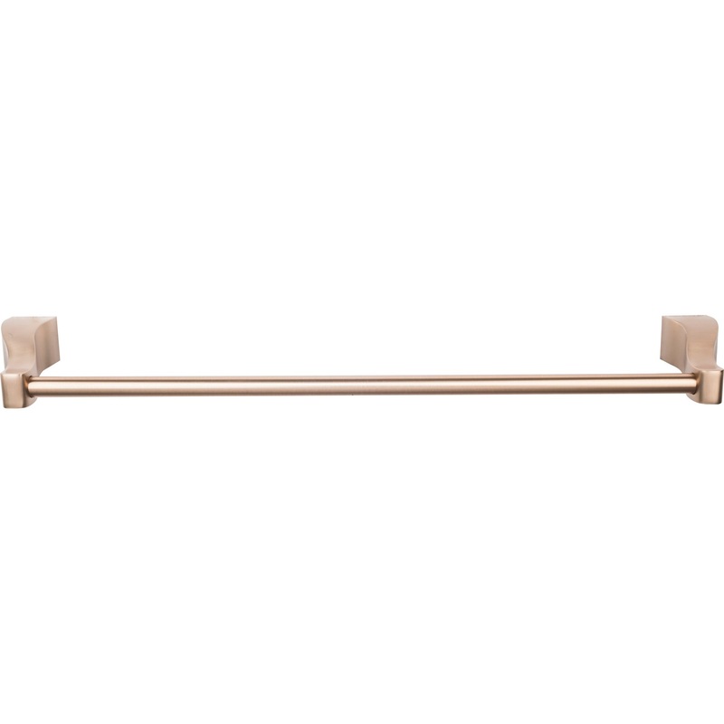 TOP KNOBS AQ8BB Aqua Single 25 1/4" Wall Mounted Towel Bar - Brushed Bronze