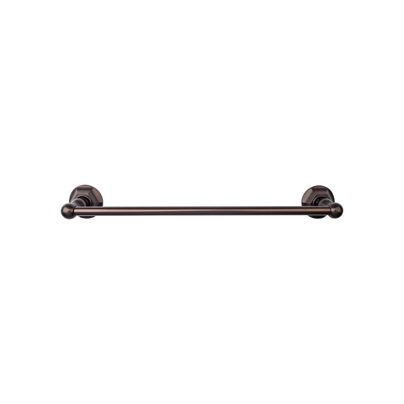 TOP KNOBS ED10ORBB TOP BATH (R) Edwardian Bath Single 32 1/2" Wall Mounted Towel Bar - Oil Rubbed Bronze