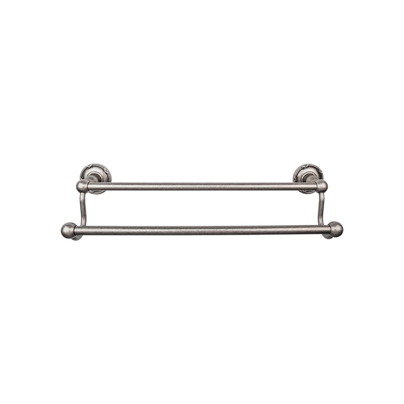 TOP KNOBS ED11APE TOP BATH (R) Edwardian Bath Double 32 1/2" Wall Mounted Towel Bar - Antique Pewter